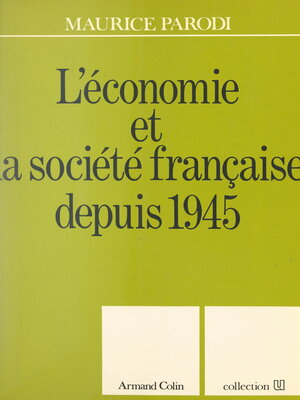 cover image of L'économie et la société française depuis 1945